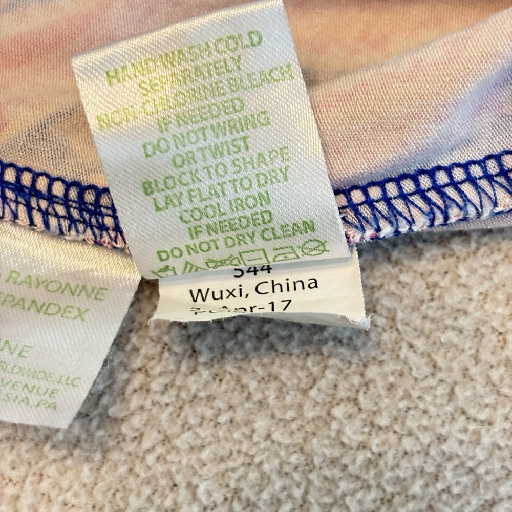 Stretch Knit Romper Lilly Pulitzer  Women's Lana Off Shoulder Can't Resist Print - Picture 6 of 15